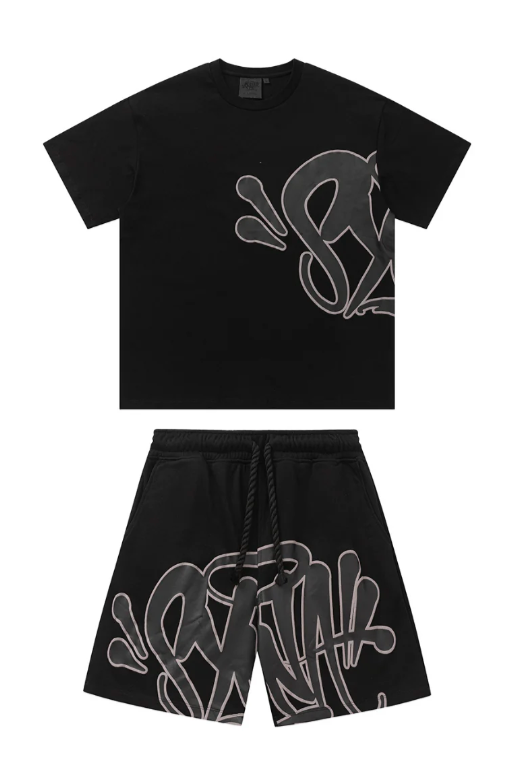 Graffiti Short Set Black