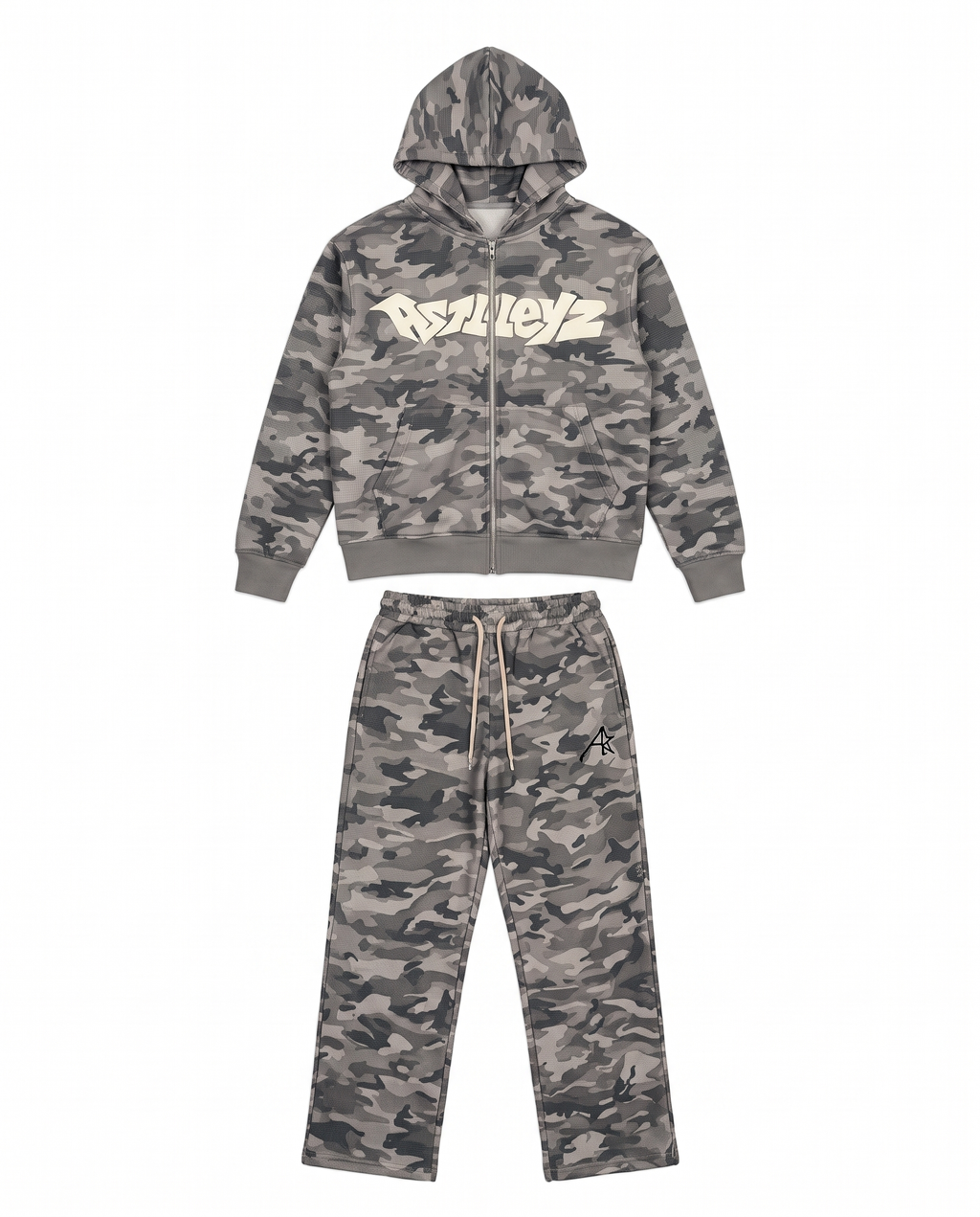 Astleyz Concrete Camo Set – flat lay