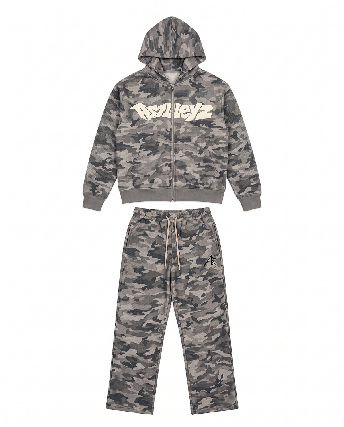 Astleyz Concrete Camo Set – flat lay