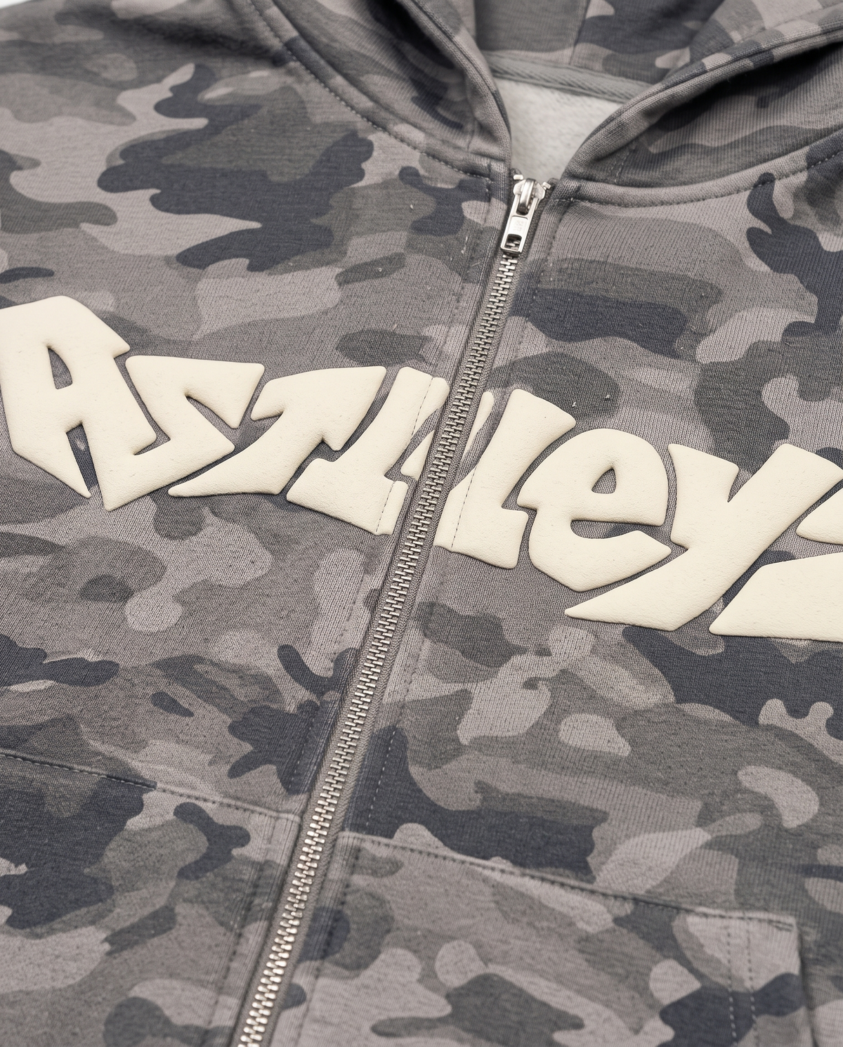 Astleyz Concrete Camo Set – puff print detail
