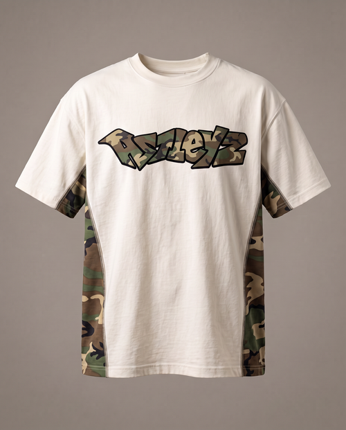 Astleyz Camo Panel Tee – front