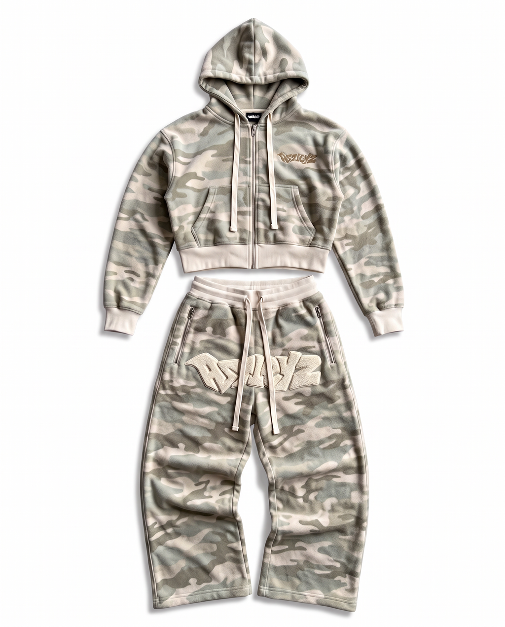 Astleyz Sand Camo Set – flat lay