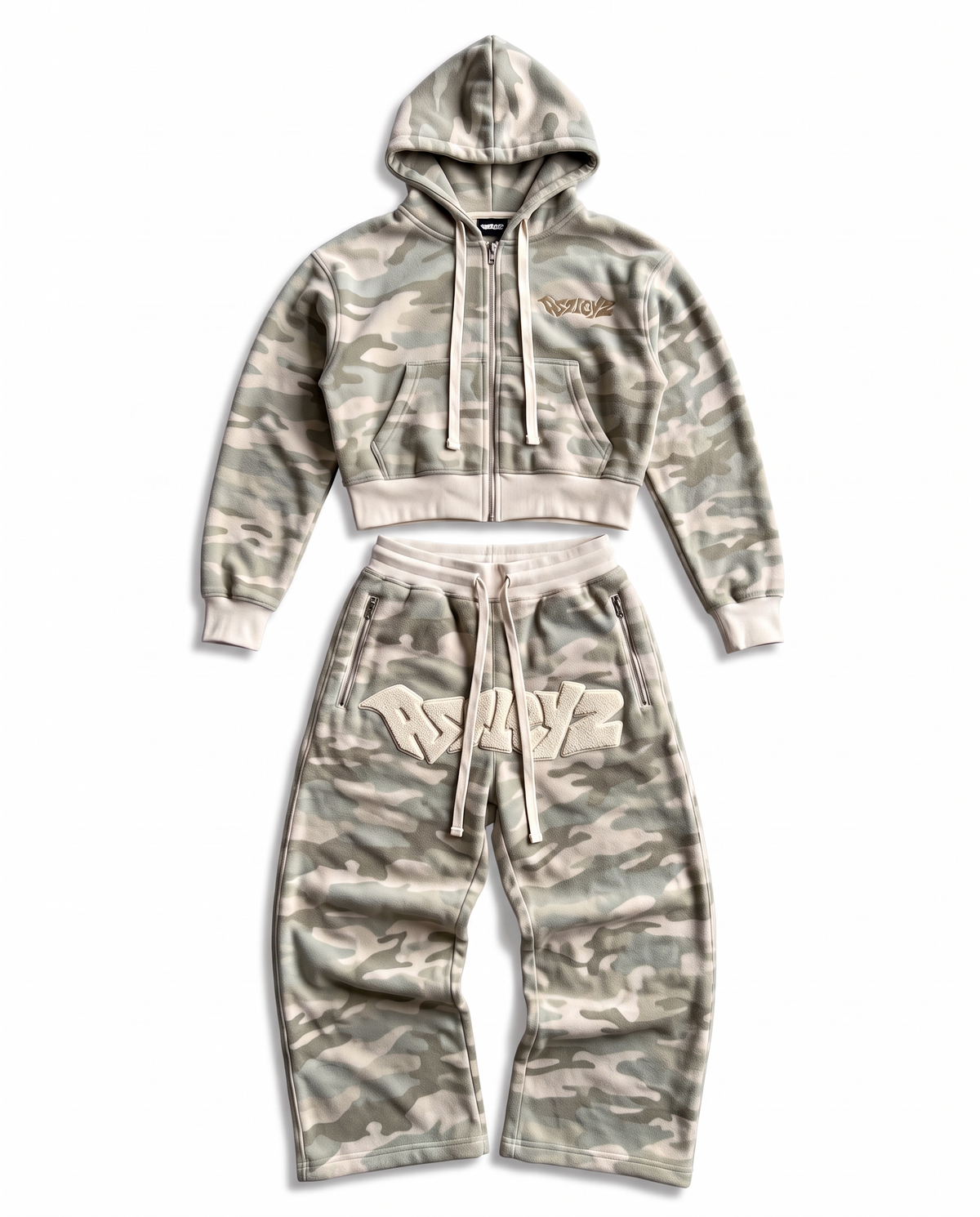 Astleyz Sand Camo Set – flat lay