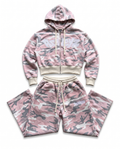 Astleyz Pink Camo Zip Set – flat lay